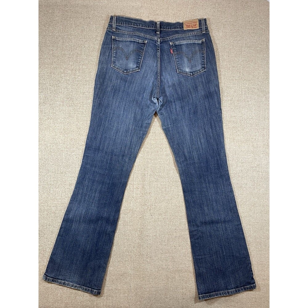 Levis 515 Womens Classic Bootcut 5 Pocket Denim Blue Jeans Size 12 *Flaws* - Picture 9 of 11